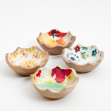 The Pioneer Woman Flea Market Wood Bowl Set | Walmart Canada