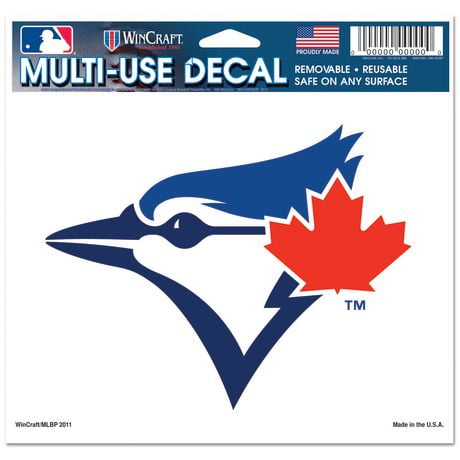 Wincraft Toronto Blue Jays Multi-Use Decal - Clear Background 5x6