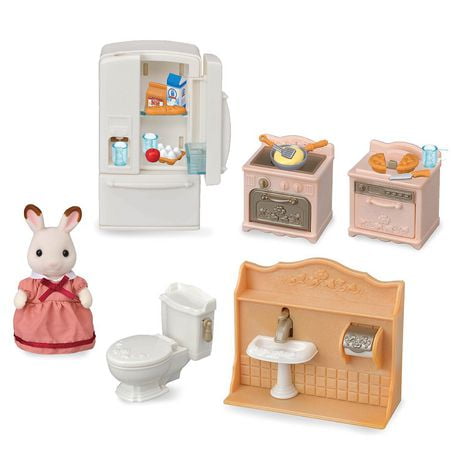 Calico Critters Playful Starter Furniture Set, Dollhouse Furniture Set ...
