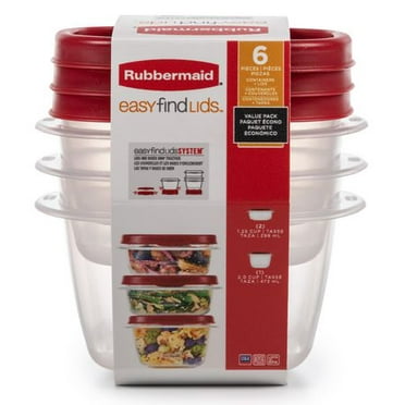 Rubbermaid Easy Find Lids Food Storage Containers, Grey, 40pc - Walmart.ca