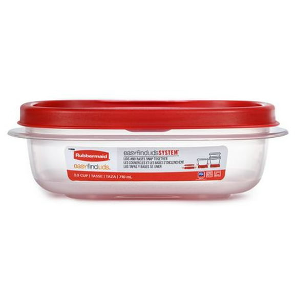 Rubbermaid  Easy Find Lids Food Storage Containers, 710ml / 3 Cups