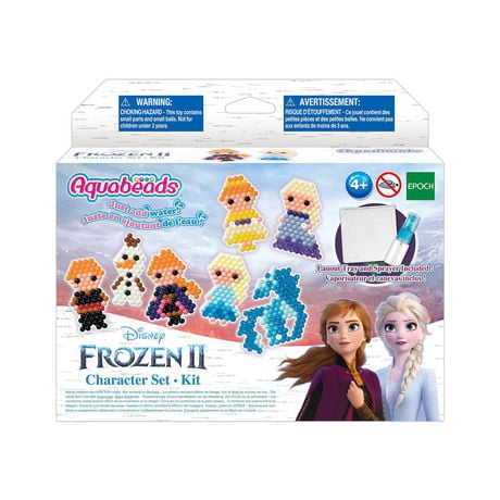 Aquabeads Frozen II Ensemble de personnages, kit complet de perles d'art et d'artisanat pour enfants, plus de 600 perles