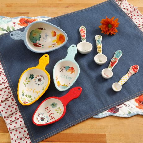 The Pioneer Woman Willow Measuring Scoop and Spoon Set