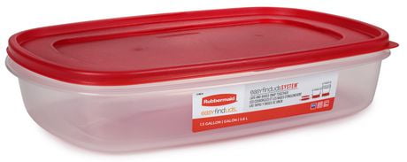 red rubbermaid storage bins