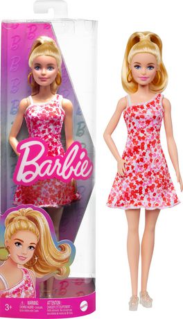 Barbie Fashionistas Doll #205 with Blond Ponytail and Floral Dress