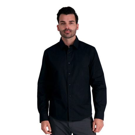 Chemise habillée confortable de couleur unie Flex CintréMC de Haggar® pour hommes