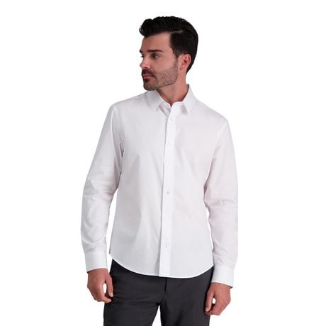 Chemise habillée confortable de couleur unie Flex CintréMC de Haggar® pour hommes