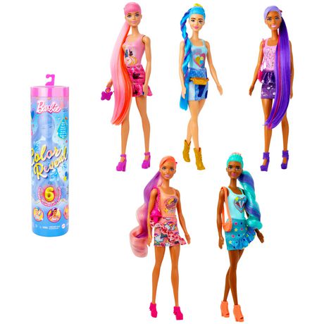 Barbie - Totally Hair Color Reveal - Poupée de cheveux Barbie