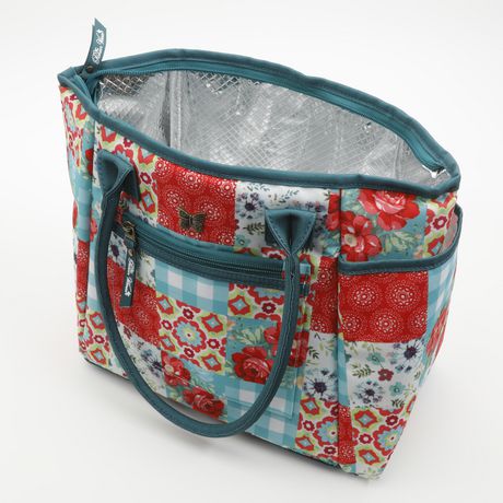The Pioneer Woman Patchwork Lunch Tote with Hydration Bottle | Walmart ...