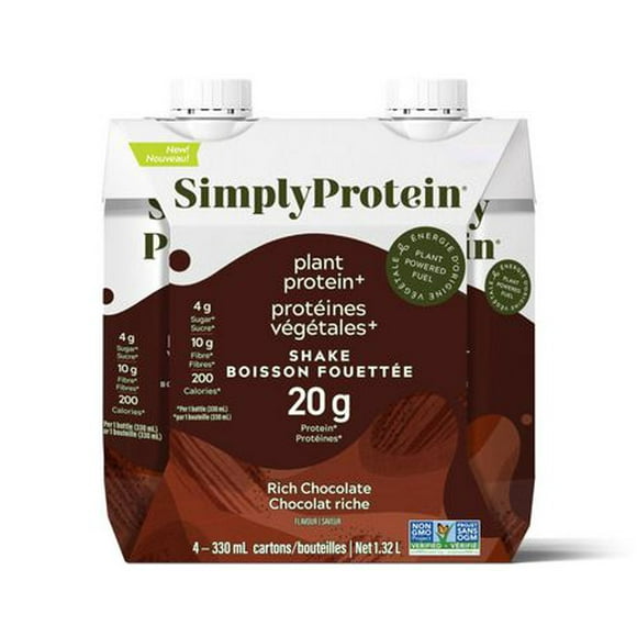Plant Protein+ Shake Rich Chocolate | 4x330ml