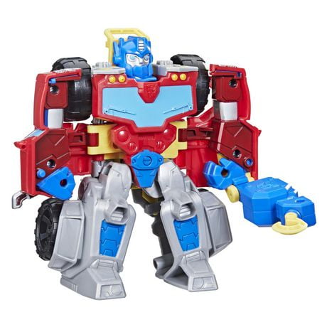 Transformers Rescue Bots Academy Optimus Prime Converting Toy Robot, 6-Inch Collectible Action Figure Toy for Kids Ages 3 and Up