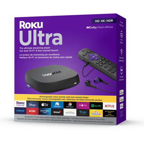 Roku Lecteur de Streaming Ultra 4K HDR - 4802CA Wifi