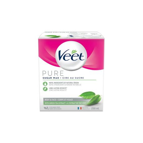 VEET® Pure Sugar Wax Kit – Green Tea Extract 250mL, 250mL