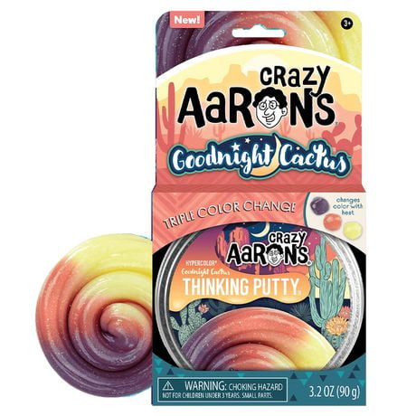 Crazy Aaron's 4" Goodnight Cactus Thinking Putty