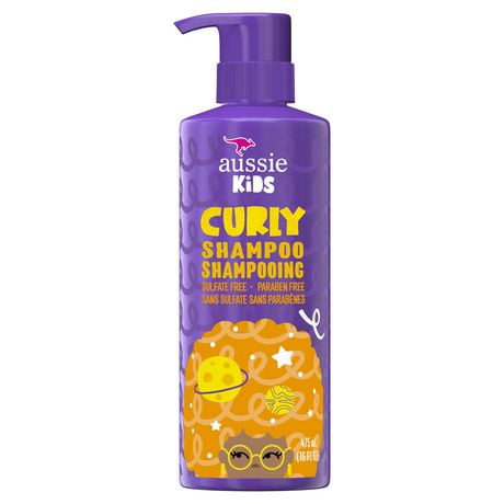 Aussie Kids Curly Sulfate Free Shampoo for Kids, 16 fl oz/475 mL