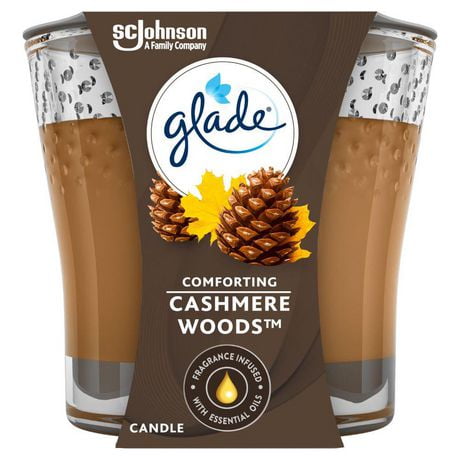 Glade® Scented Candle Air Freshener, Cashmere Woods, 1 Piece