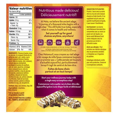 fibre meta metamucil raisin oatmeal cinnamon benefit count multi bar