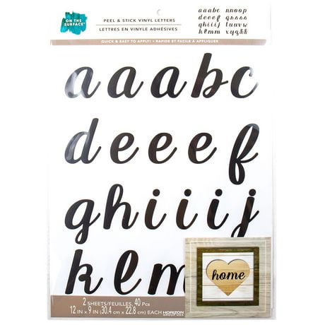 On the Surface™ Peel & Stick Vinyl Letters A-Z, 2 Sheets, Letters: 2.5 inches