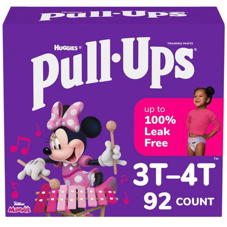 Pull-Ups Girls' Potty Training Pants, 3T-4T (32-40 lbs), 92 Count, 3T-4T | 92 Count