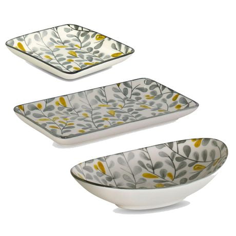 Milo 3 Piece Plate and Bowl Set