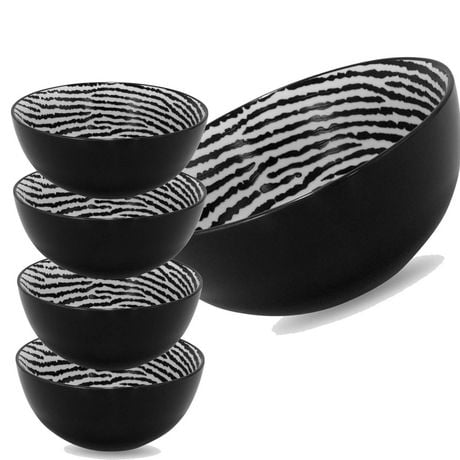 5 Pcs Black Japanese Sake Set U2013 HOME ART LOVERS