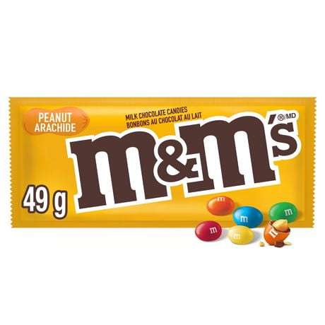 Friandises au chocolat M&M’s Arachides, sac, 49 g 1 sachet, 49g