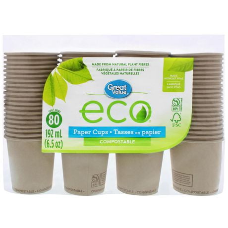 Great Value Eco Paper Cups