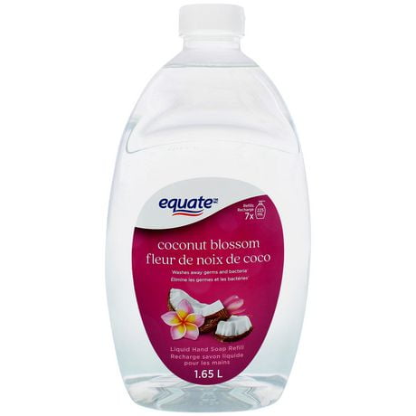 Recharge de savon liquide pour les mains Fleur de noix de coco Equate 1,65&nbsp;L