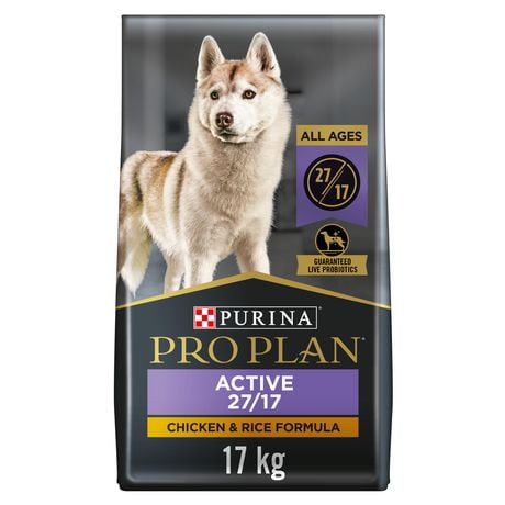 Purina Pro Plan Sport Active 27/17 Chicken & Rice Formula, Dry Dog Food 17 kg