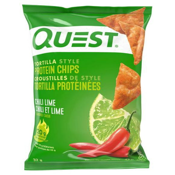 Quest Croustilles De Style Torilla Proteinees Chili Et Lime 32g