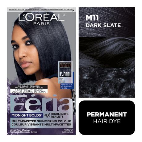 L'Oreal Paris Feria Midnight Bold M11 Twilight Haze Dark Black Hair Dye |  Walmart Canada