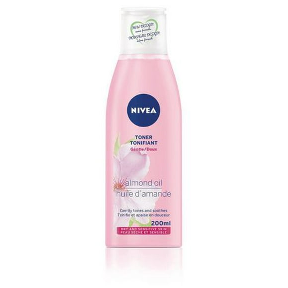 NIVEA Gentle Toner For Dry and Sensitive Skin | Enriched with Almond Oil | Pore Cleanser for Daily Use, 200 mL