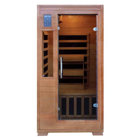 Sauna infrarouge Hemlock pour 1-2 personnes avec 5 radiateurs en carbone