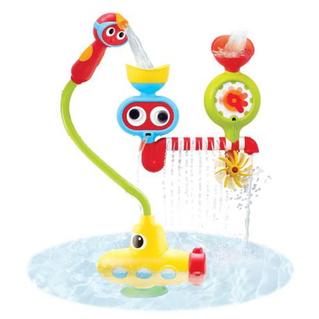 Yookidoo Bath Toy - Submarine Spray Station - Battery Operated Water Pump with Hand Shower for Bathtime Play - Generates Magical Effects