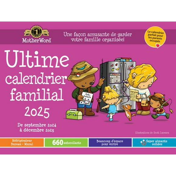 Motherword French Large Calendar 25