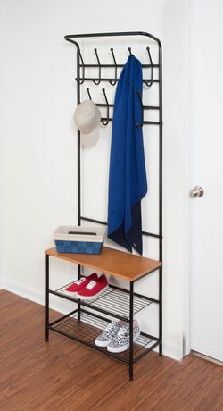 shoe rack coat hanger combo