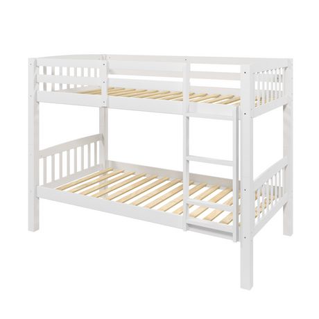 CorLiving Dakota White Painted Wood Bunk Bed | Walmart Canada