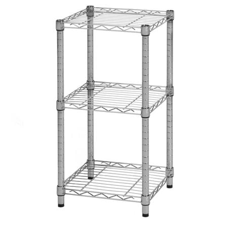 3-tier chrome wire shelving tower 14x15x30in | Walmart Canada