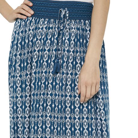George Women's Printed Faux Drawstring Maxi Skirt | Walmart Canada