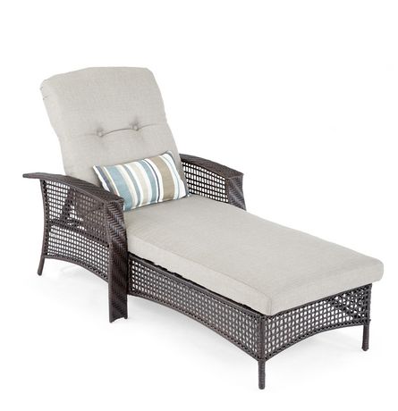 hometrends Tuscany Wicker Lounge Chair Grey | Walmart Canada