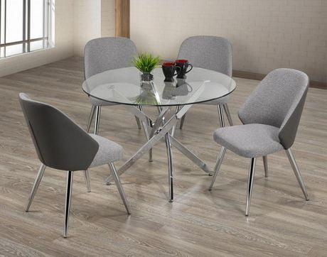 Elita 5-Piece Dining Set, Grey | Walmart Canada