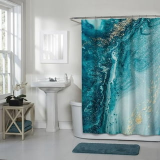 Zenna Home Rideau de douche en tissu Terrazzo de 177,8 cm X 182,9 cm