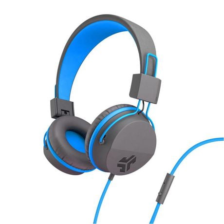 JLab JBuddies Studio Wired Headphones- Blue/Gray