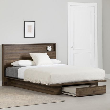 Platform Bed And Headboard Set From The Collection Musano South Shore ...