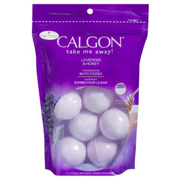 Calgon Moisturizing Bath Fizzies Lavender & Honey, Bath fizzies 60g/8ct