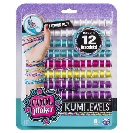 Cool Maker - Kumijewels Fashion Pack, Makes up to 12 Bracelets with The Kumikreator, for Ages 8 And up