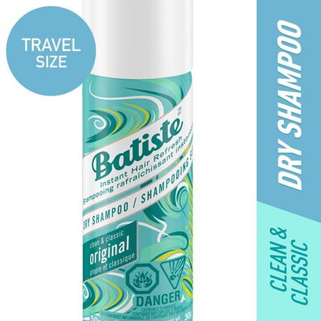 Mini-format de voyage de shampooing à sec Original de Batiste 50mL, shampooing sec
