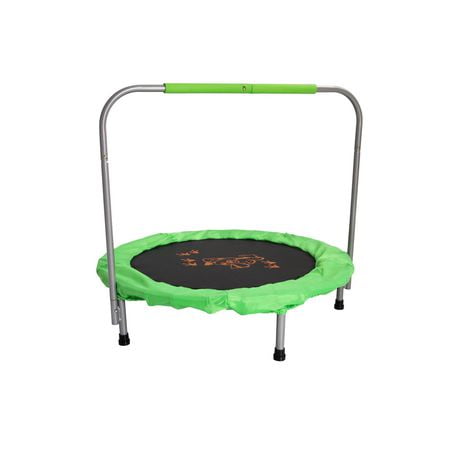 SKYWALKER TRAMPOLINES 36 IN Mini Bouncer, Rebounder, Mini Trampoline for Kids and Toddlers, ASTM, Safety Padding and Handlebar