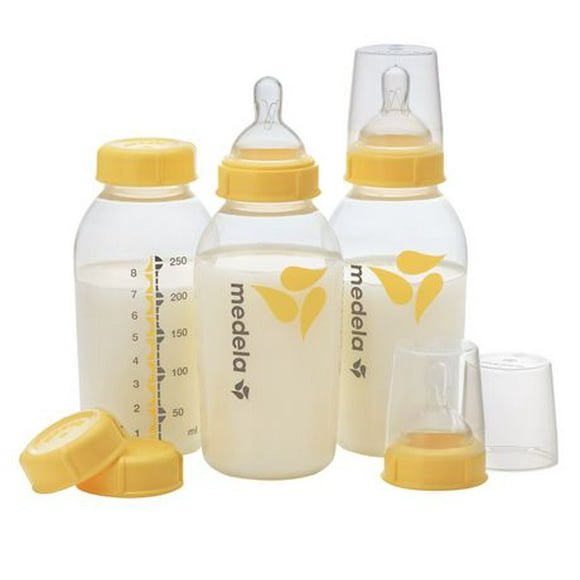 Bouteilles pour lait maternel Medela, Contenants pour collecte et conservation du lait maternel – Emb. 3/250ml 3 bouteilles de 250 ml