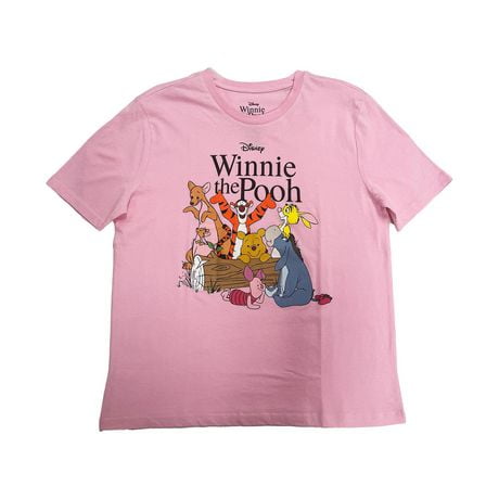 Disney Winnie The Pooh Ladies Group Short Sleeve T-Shirt
